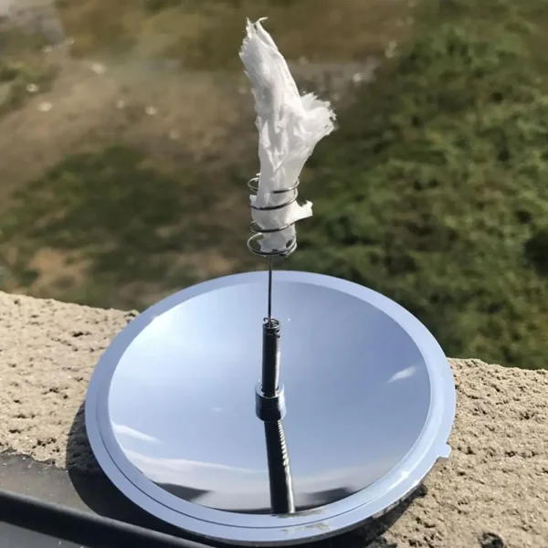 Portable Solar Flame Starter for Outdoor Use