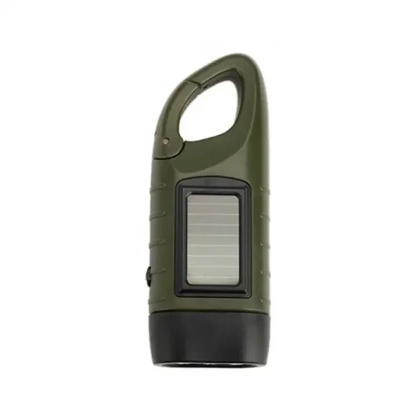 LED 450LM Solar Flashlight - Hand Crank Emergency Light - Image 5