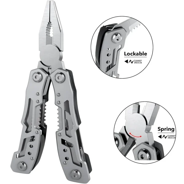 Sanke Rescue Tactical Multi-Tool - Stainless Steel Survival Kit - Image 3