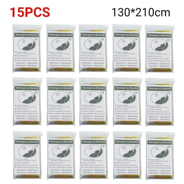 Emergency Survival Blanket 5-30 Pack – Thermal Reflective Rescue Gear - Image 12