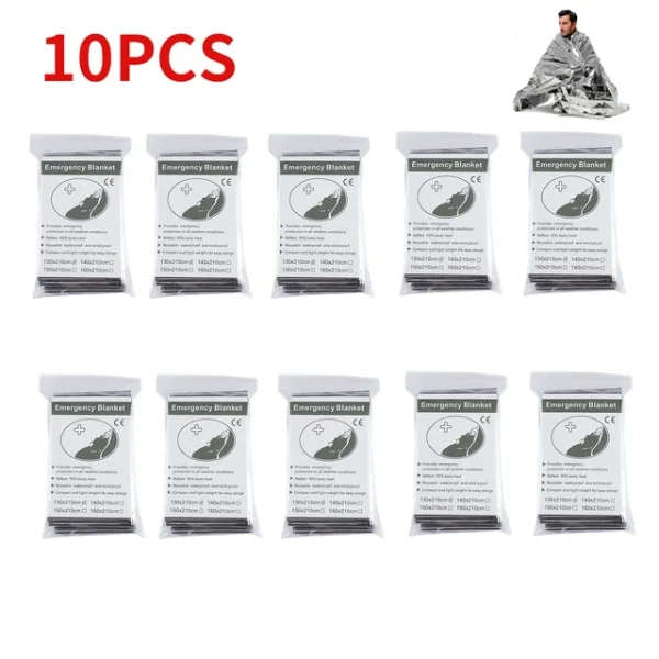 Emergency Survival Blanket 5-30 Pack – Thermal Reflective Rescue Gear - Image 9