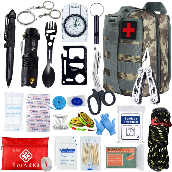 Professional 24-in-1 Survival Kit Compatible Emergency Set - Image 12
