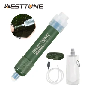 4000L Survival Water Filter - 0.1 Micron Portable Purifier Straw