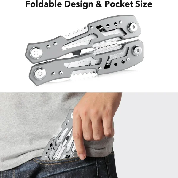 Sanke Rescue Tactical Multi-Tool - Stainless Steel Survival Kit - Image 4