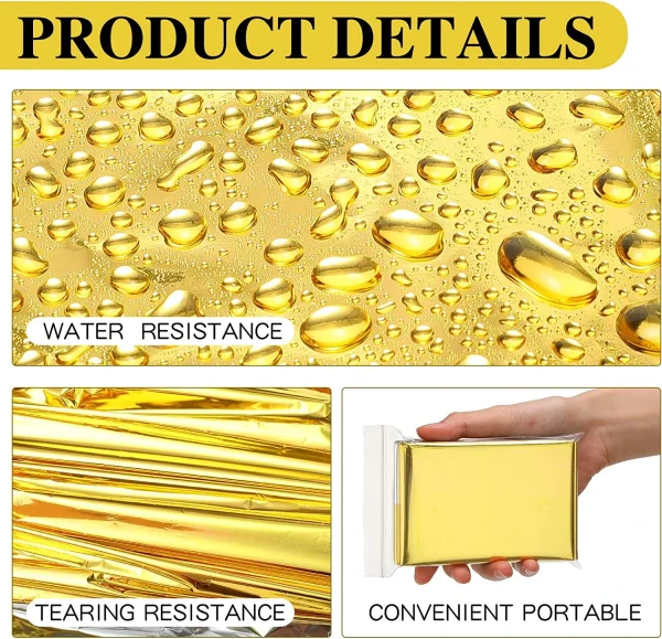 Emergency Survival Blanket 5-30 Pack – Thermal Reflective Rescue Gear - Image 18