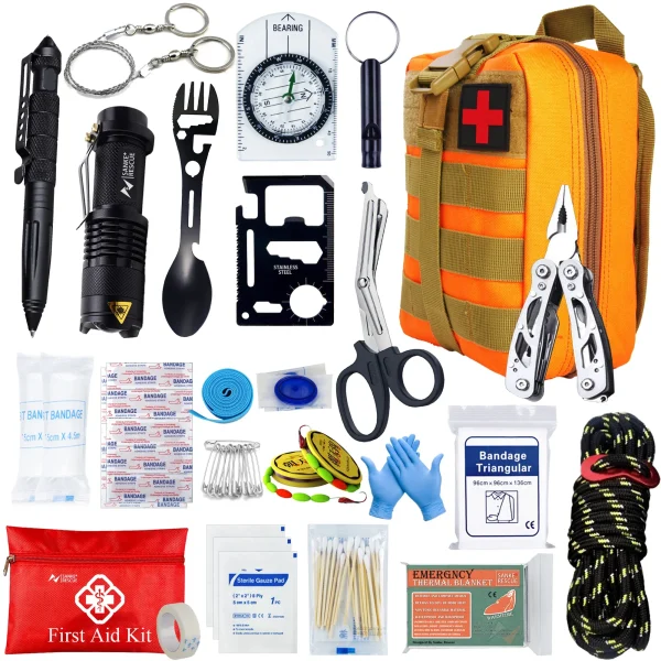 Professional 24-in-1 Survival Kit Compatible Emergency Set - Image 8