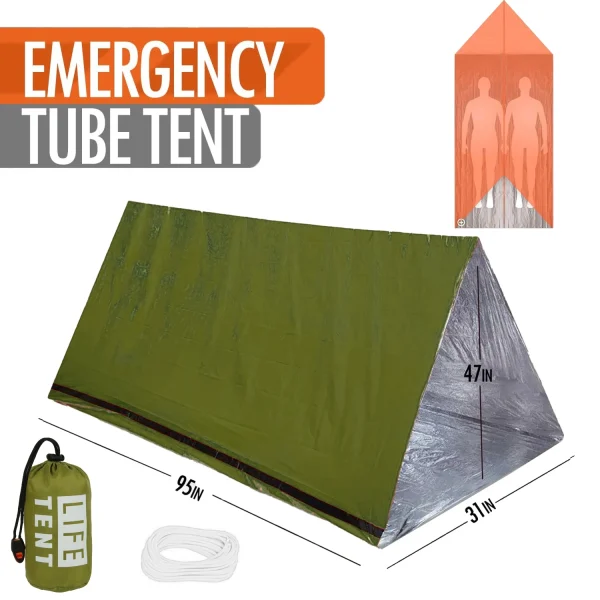 Emergency Survival Tent 2 Person - Waterproof Mylar Shelter - Image 7