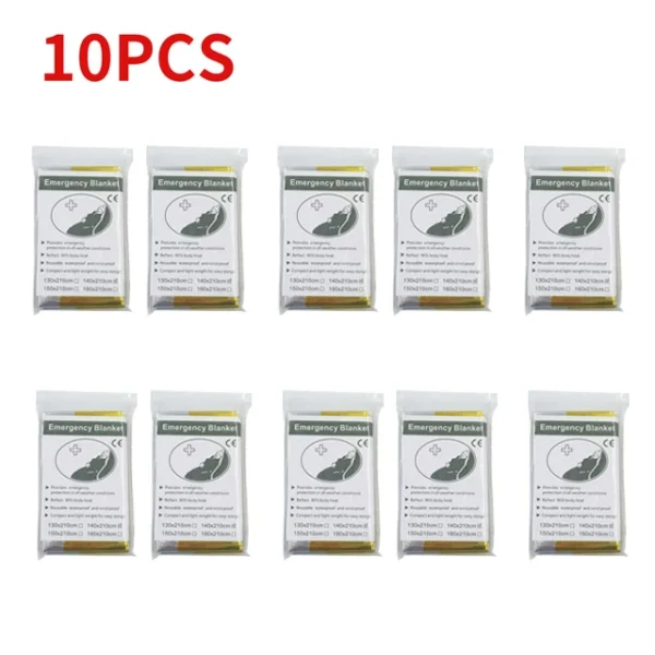 Emergency Survival Blanket 5-30 Pack – Thermal Reflective Rescue Gear - Image 15