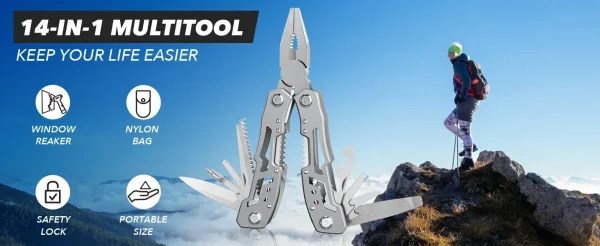 Sanke Rescue Tactical Multi-Tool - Stainless Steel Survival Kit - Image 9