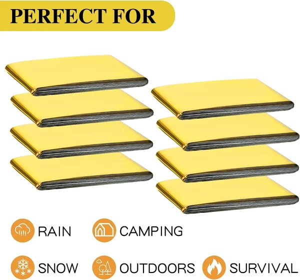 Emergency Survival Blanket 5-30 Pack – Thermal Reflective Rescue Gear - Image 4