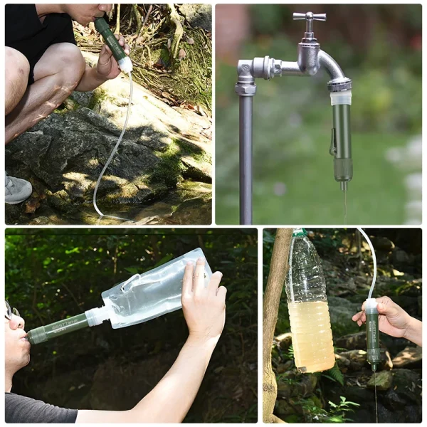 4000L Survival Water Filter - 0.1 Micron Portable Purifier Straw - Image 6