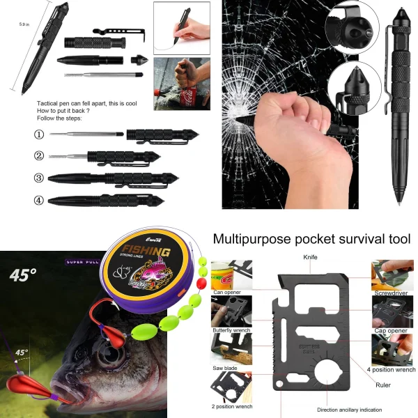 Professional 24-in-1 Survival Kit Compatible Emergency Set - Image 17