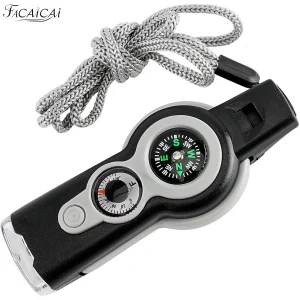 Emergency Safety Tool with Compass & LED Light