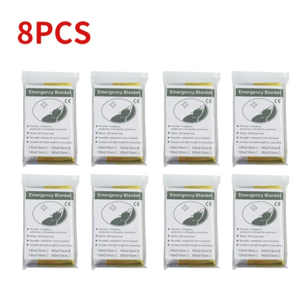 Emergency Survival Blanket 5-30 Pack – Thermal Reflective Rescue Gear - Image 14